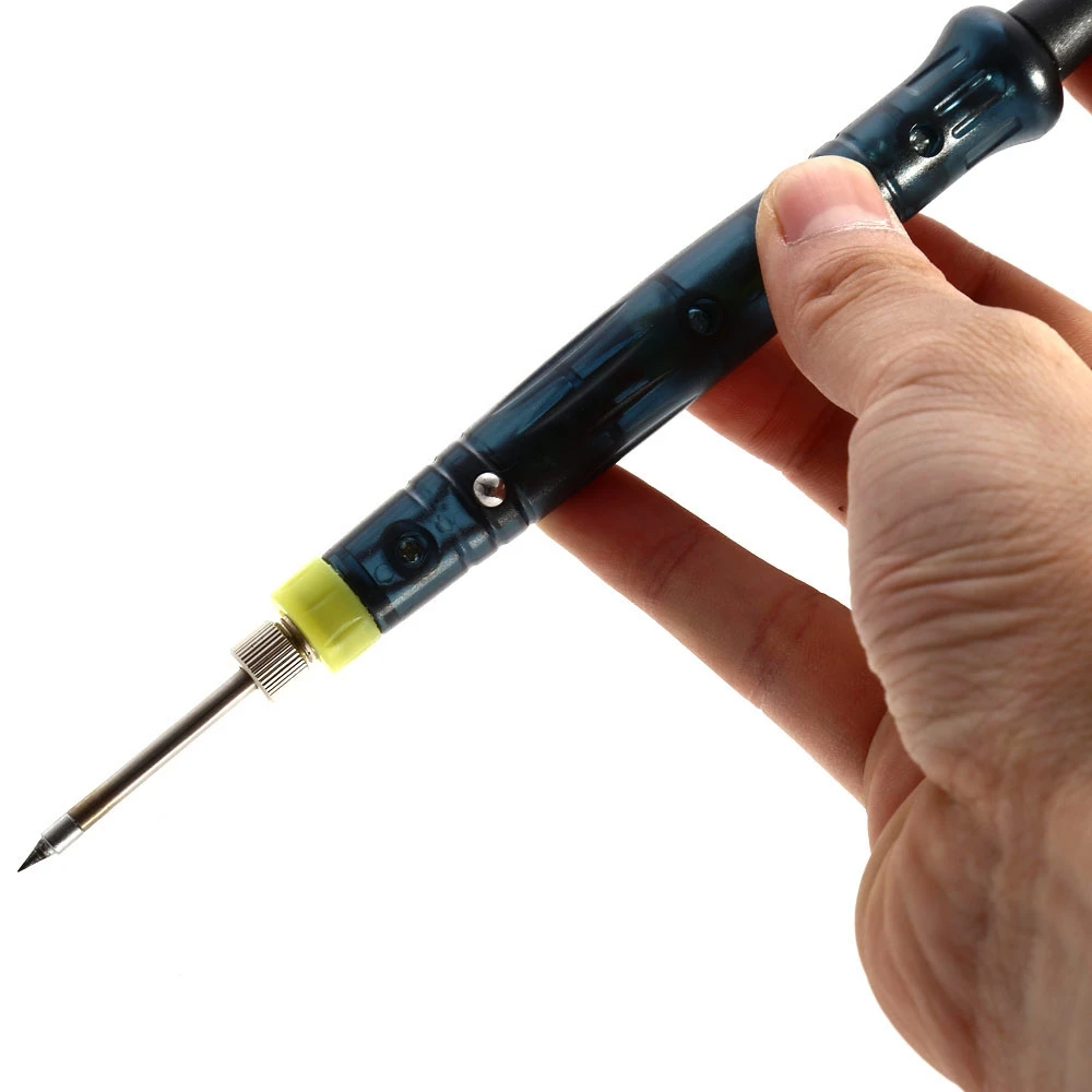 

5V 8W USB Powered Soldering Iron with Long Life Tip + LED Indicator + Touch Switch Protective Cap For Repairing Chip