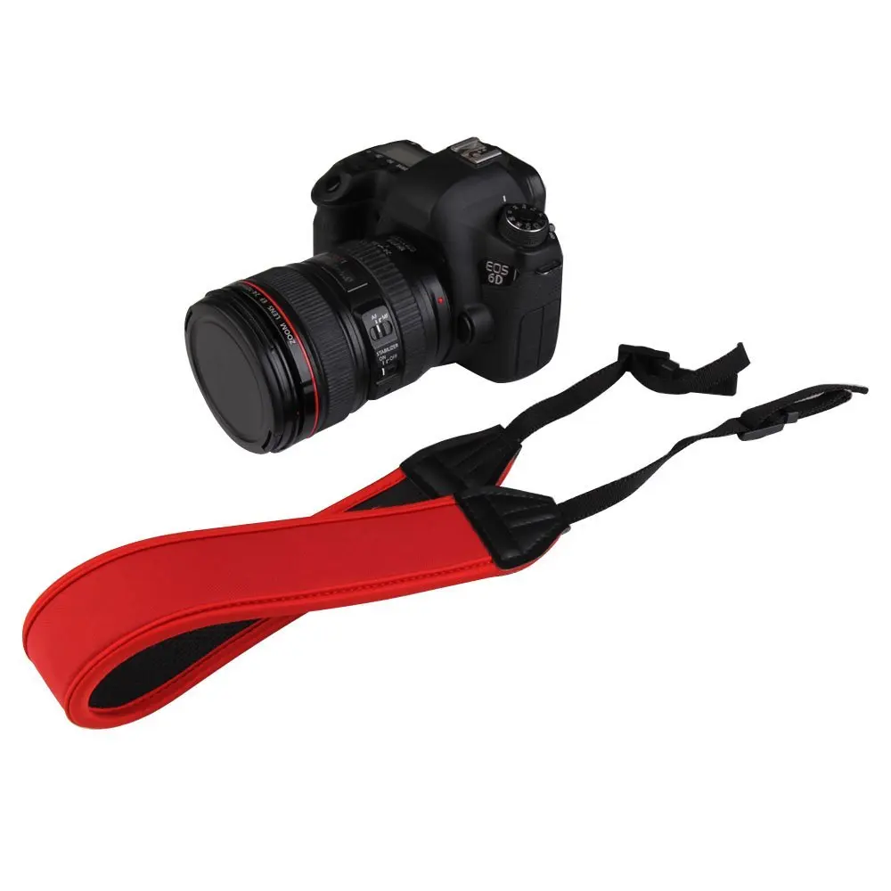 SCLS New Elastic Camera Strap for Canon (Red)strap for