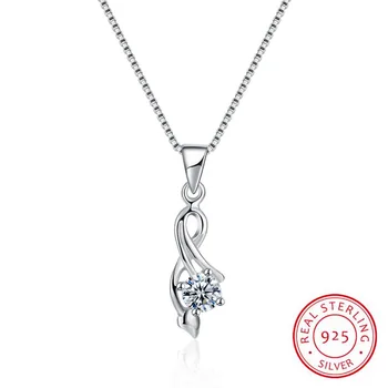 

925 Sterling Silver Choker Fashion Zircon Exquisite Korean Style Pendant Fine Quality Necklace Aestheticism Fine Jewelry Love