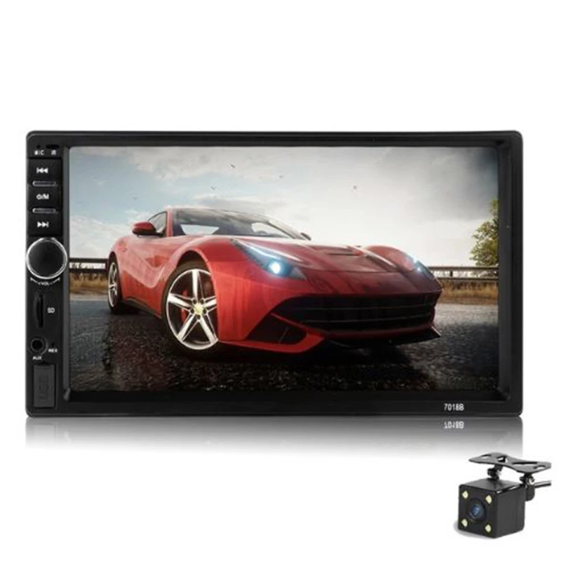 Продажа 7018B двойной 2 Din Автомобильный видео плеер 7 дюймов сенсорный экран мультимедийный плеер MP5 плеер USB FM bluetooth Поддержка камеры заднего вида
