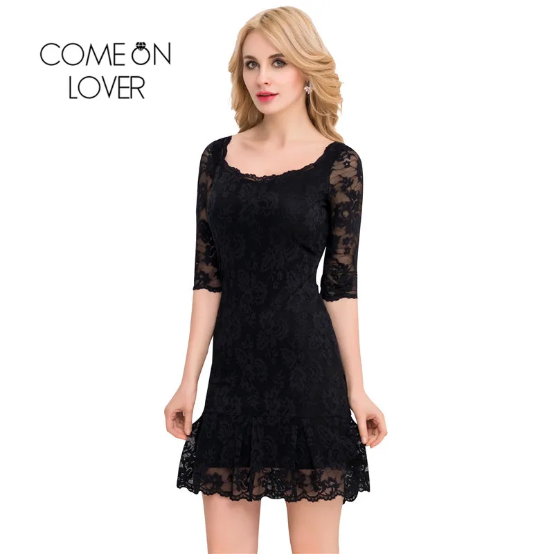Vi1046 comeonlover Plus size lápiz abrigo Encaje Vestidos elegante bodycon 3/4 manga partido Vestidos vestido de renda ropa mujer Vi1046 comeonlover Plus size lápiz abrigo Encaje Vestidos elegante bodycon 3/4 manga partido Vestidos vestido de renda ropa mujer