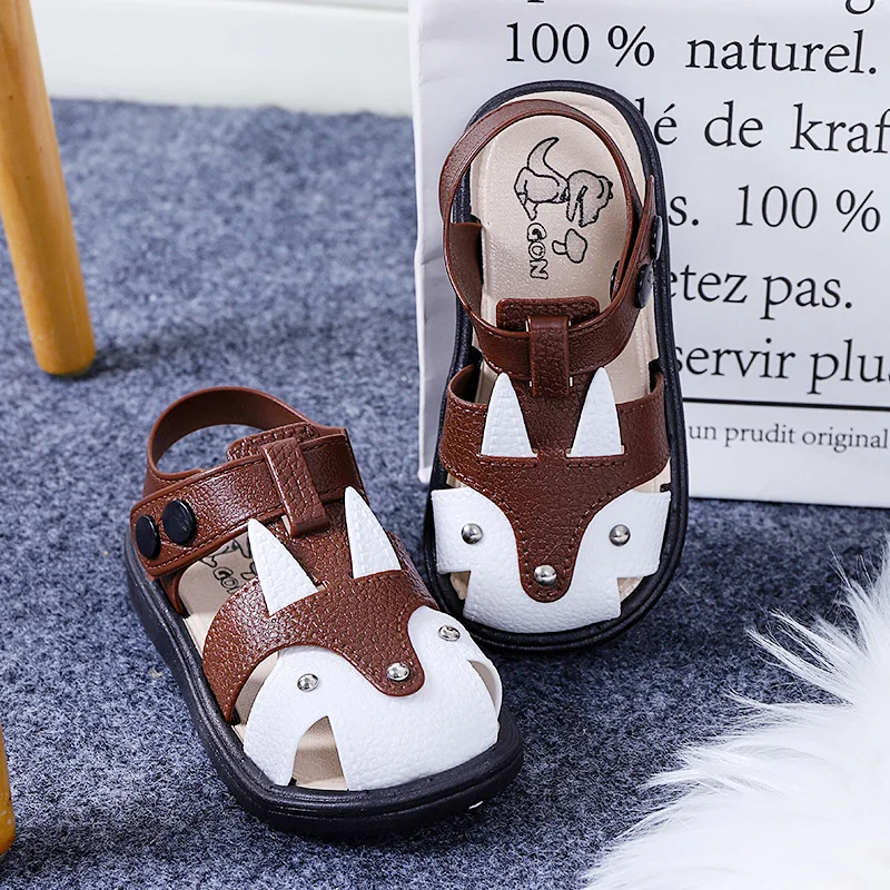 Г. Новая летняя обувь для мальчиков и девочек, сандалии Детские Водонепроницаемые Нескользящие мягкие подошвы Baotou - Цвет: 2