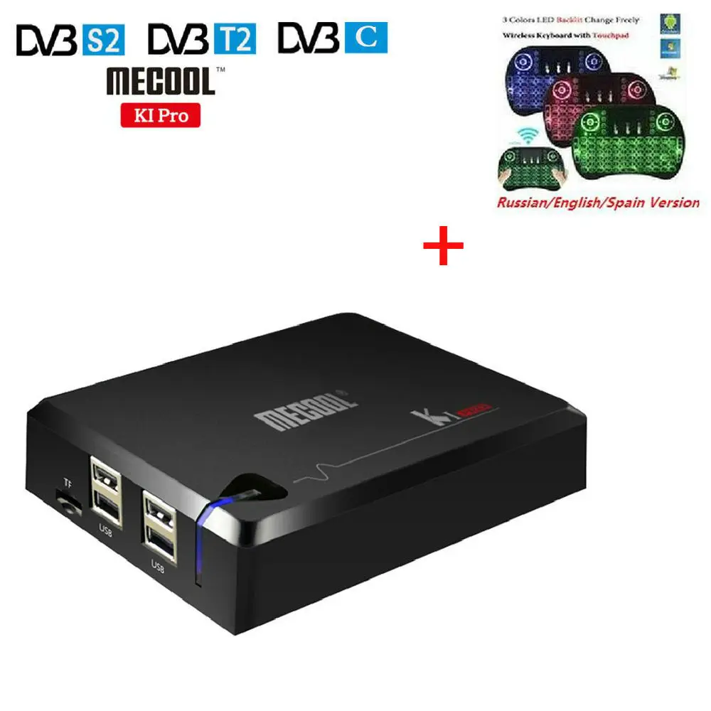  MECOOL KI PRO Android 7.1 TV Box K1 pro Amlogic S905D Quad Core 64 bit DVB-T2 DVB-S2 DVB-C 2G 16G S