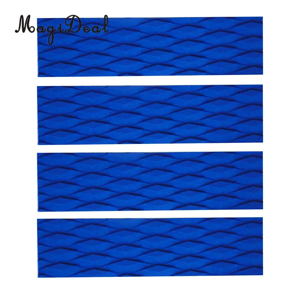 MagiDeal LongBoard 4Pcs Non-Slip EVA Surfboard Traction Pad Bar Grip Skimboard SUP Surfing Surf Body Board Shortboard Accessory