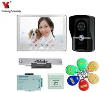 Yobang Security 7″ Door Monitor Video Intercom Home Door Phone Supported Waterproof Rain Cover Video Door Intercom System