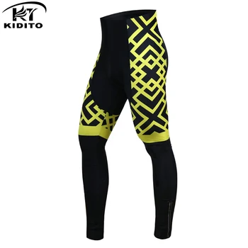 

KIDITOKT Spring Autumn Shockproof Cycling Pants 100% Lycra MTB Bicycle Cycling Trousers With 3D Gel Padded Coolmax For Men