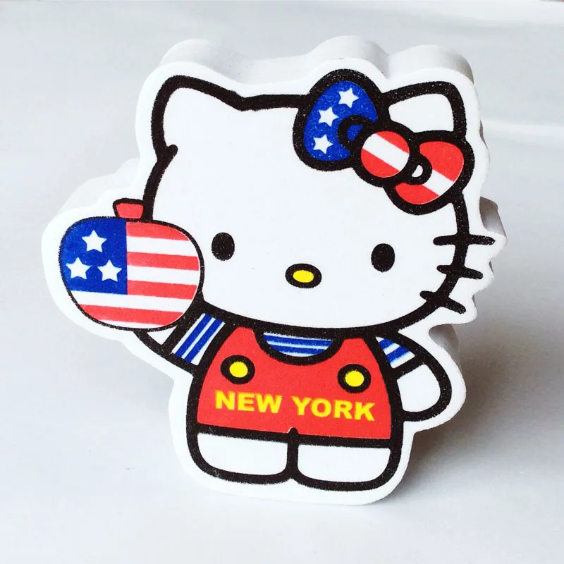 Hello Kitty New York Cat USA Flag Double Sides Printed Adorable Cute