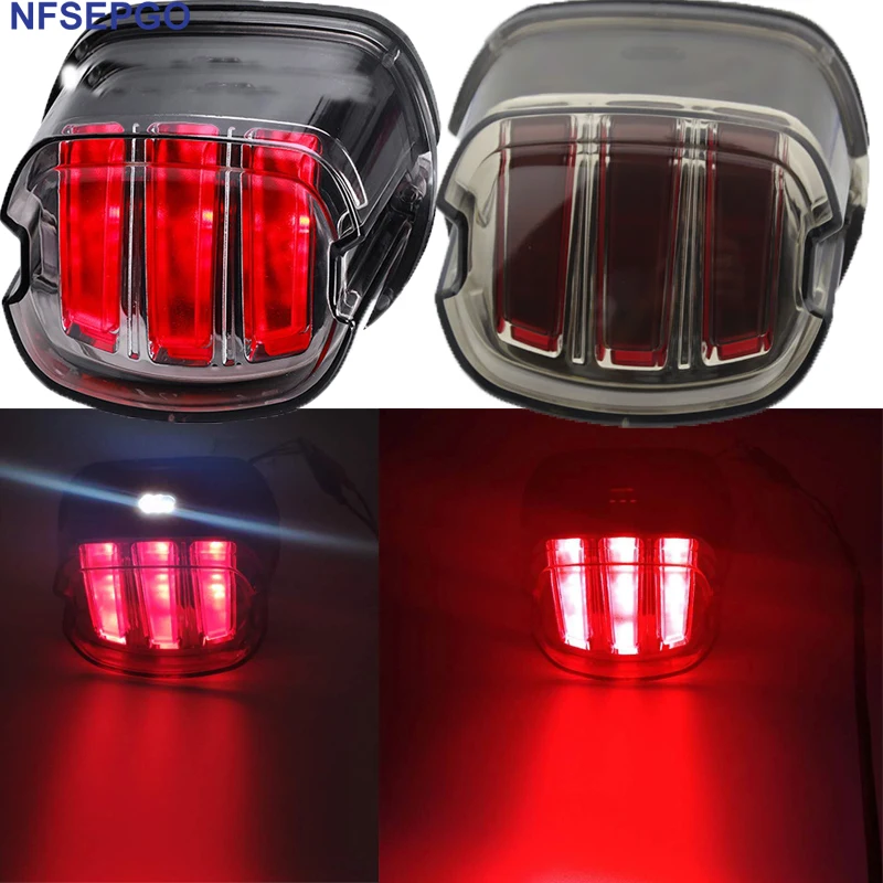 

For Dyna Fat Boy FLSTF Night Train FXSTB Softail Sportster Road King Electra Glide Road Glide Motorcycle Led Brake tail light