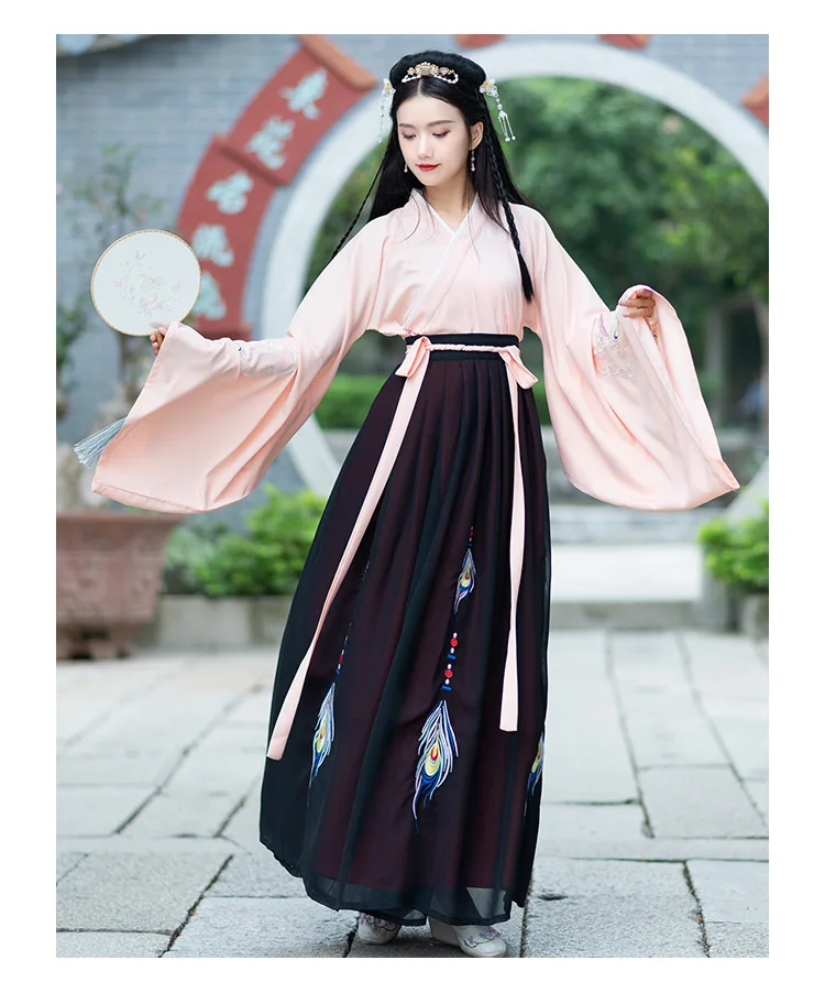 Женский танцевальный костюм Hanfu, наряд для женщин, костюм династии Цин, китайский костюм, восточное платье, традиционная китайская одежда DL3755