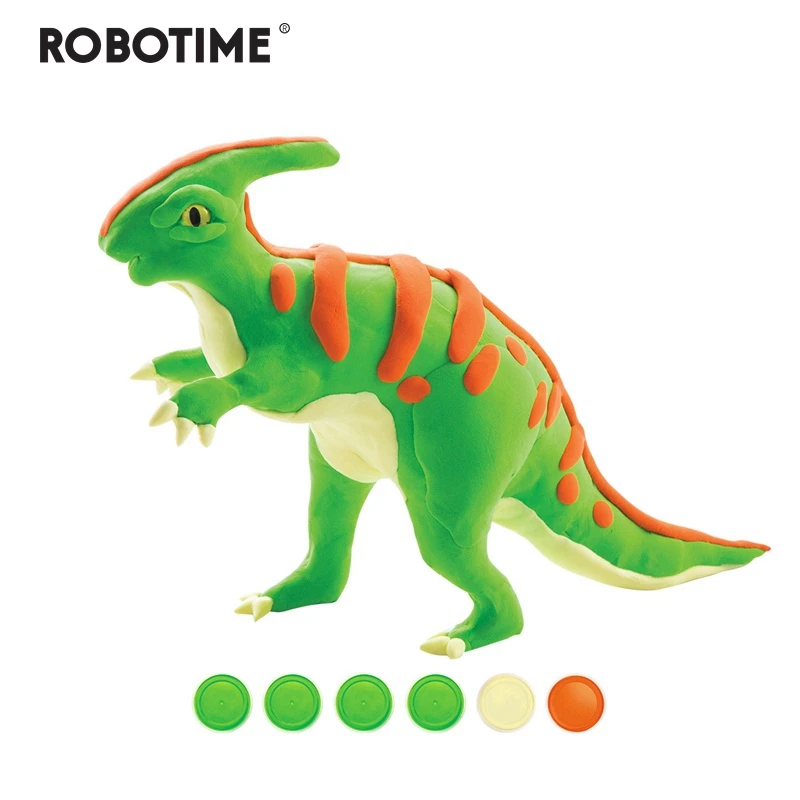 

Robotime Creative DIY Polymer Paractenosaur Clay Slime Fluffy Light Soft Plasticine Toy Modelling Clay Playdough Slime Toys FY06