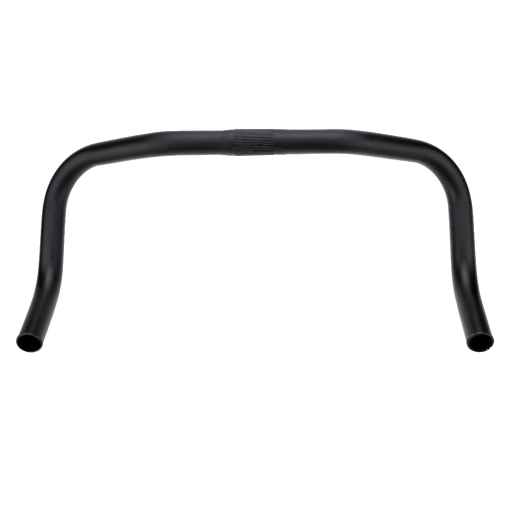 

390 x 25.4 mm Aluminum Alloy Bullhorn Handle Round Type (Black)