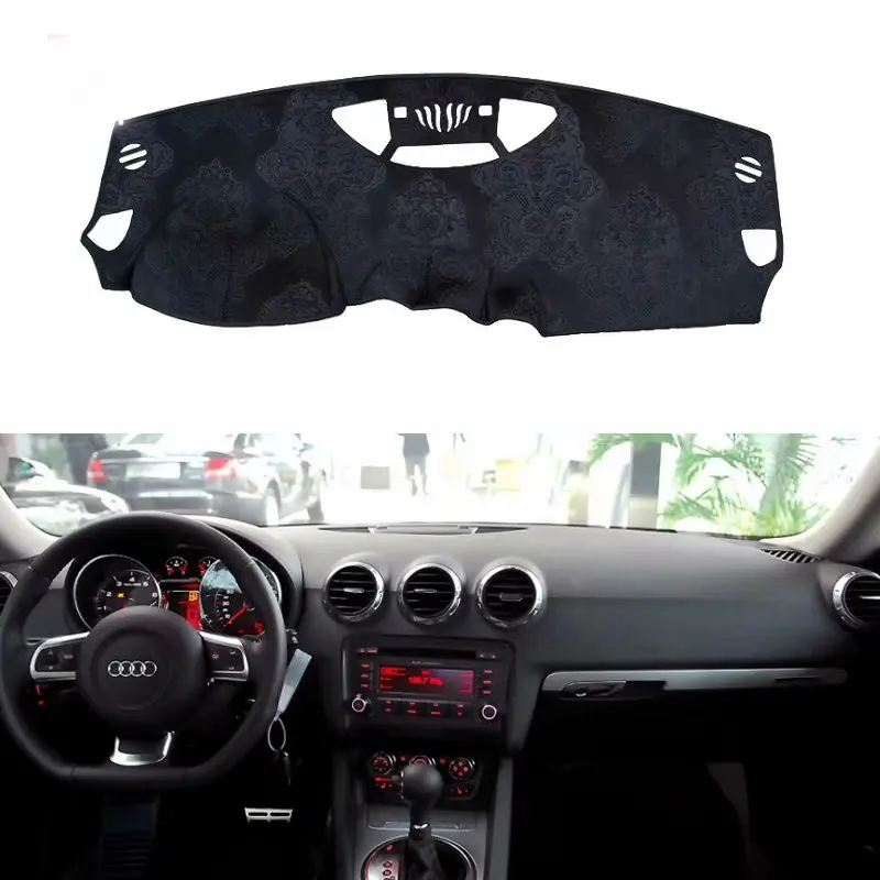 

For Audi TT TTS MK2 2006-2014 Flannel Dashmat Dashboard Covers Dash Pads Car Mat Carpet Sunshade Custom 2007 2008 2011 2012 2013