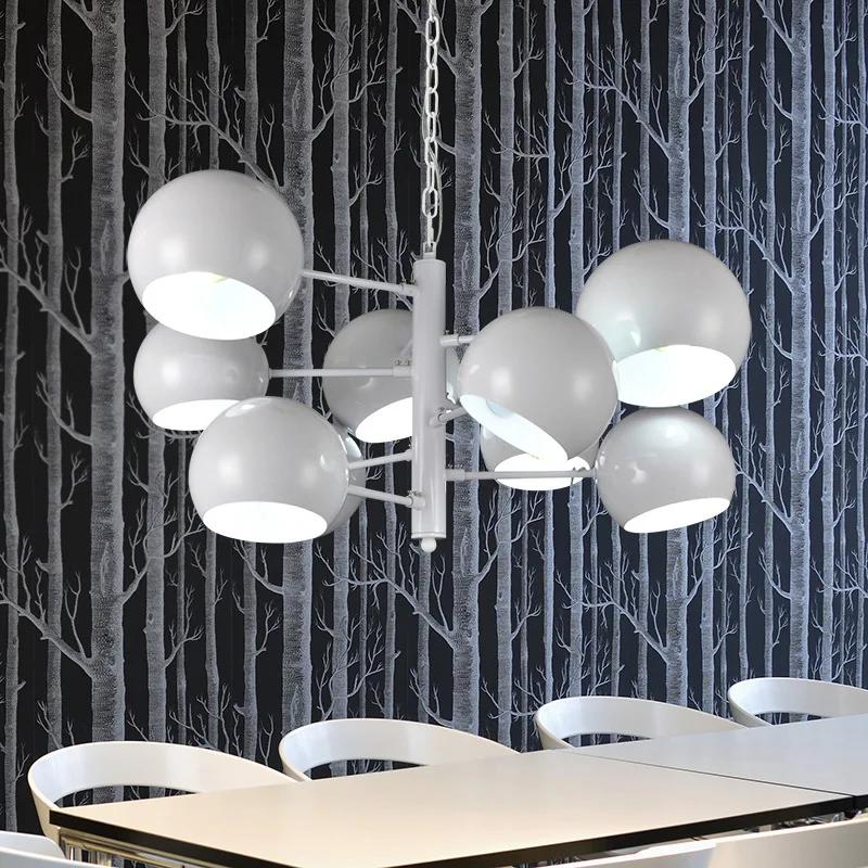 Post modern led Iron Art pendant light ball restaurant living room villa personality artist hanging | Освещение
