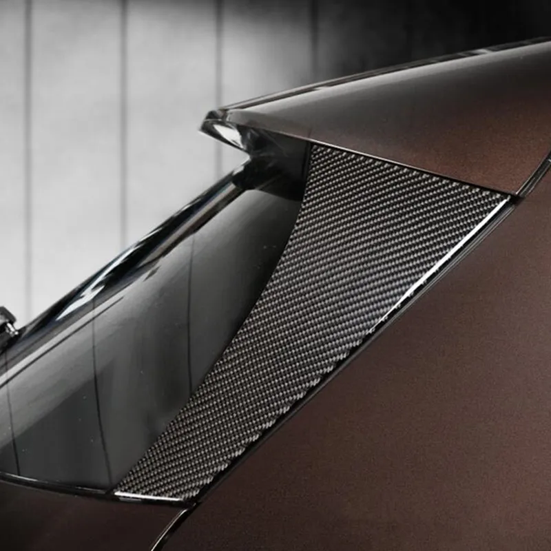 Задние окна лобовое стекло отделка полосы 2 шт. для Mercedes Benz GLA X156- углеродное волокно автомобиля внешние аксессуары