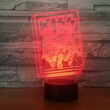 

Creative 7 color table lamp bedside touch usb lamp led 3d night light 1703