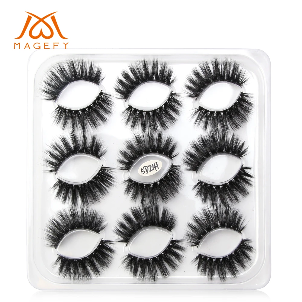 

9 pairs/box Faux 3D Mink Lashes Natural Long False Eyelashes Dramatic Volume Fake Lashes Makeup Extension Eyelashes maquiagem
