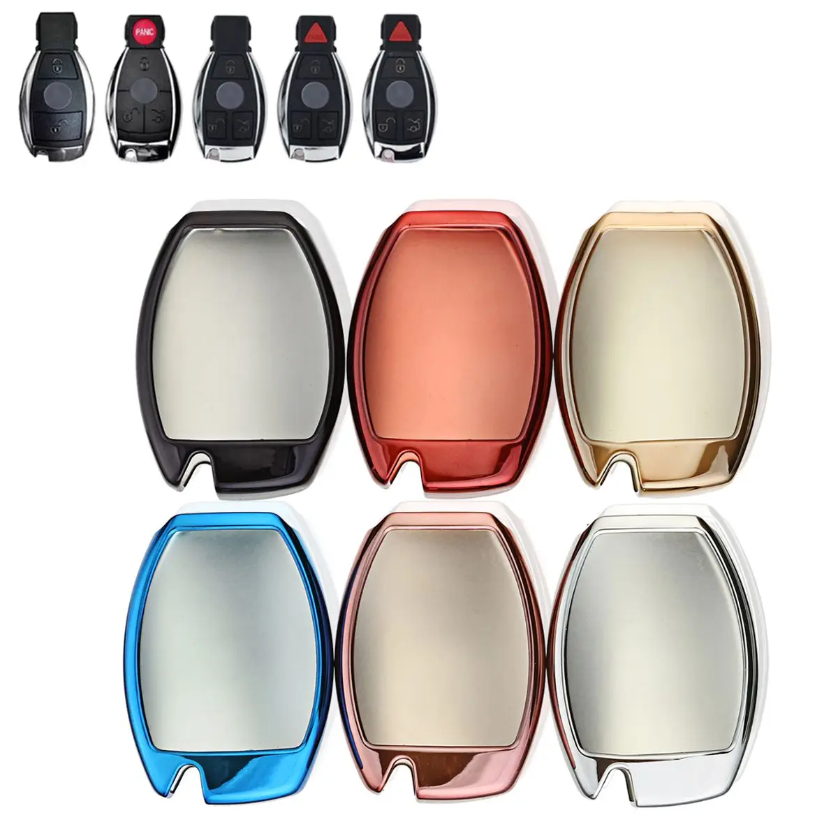 

TPU Remote Smart Key Cover Fob Case Shell For Mercedes/Benz 2005 2006 2007 2008 2009 2010 2011 2012 2013 2014 2015 2016