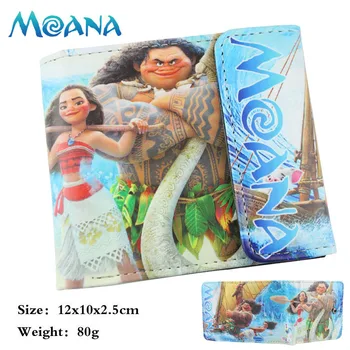 

Cartoon Anime Bag Moana PU Purse Coin Money Gift for Kids Boy Girl Gift 12CM*10CM*2.5CM