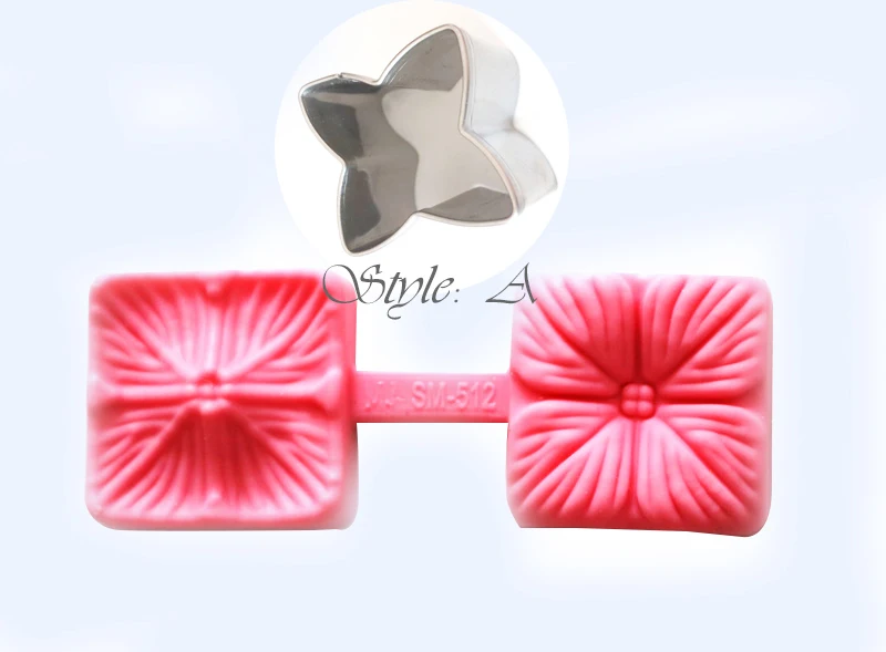 RoHydrangea цветок лепесток силиконовый Veiner & Cutter Fondant Sugarcraft Проводная Гортензия