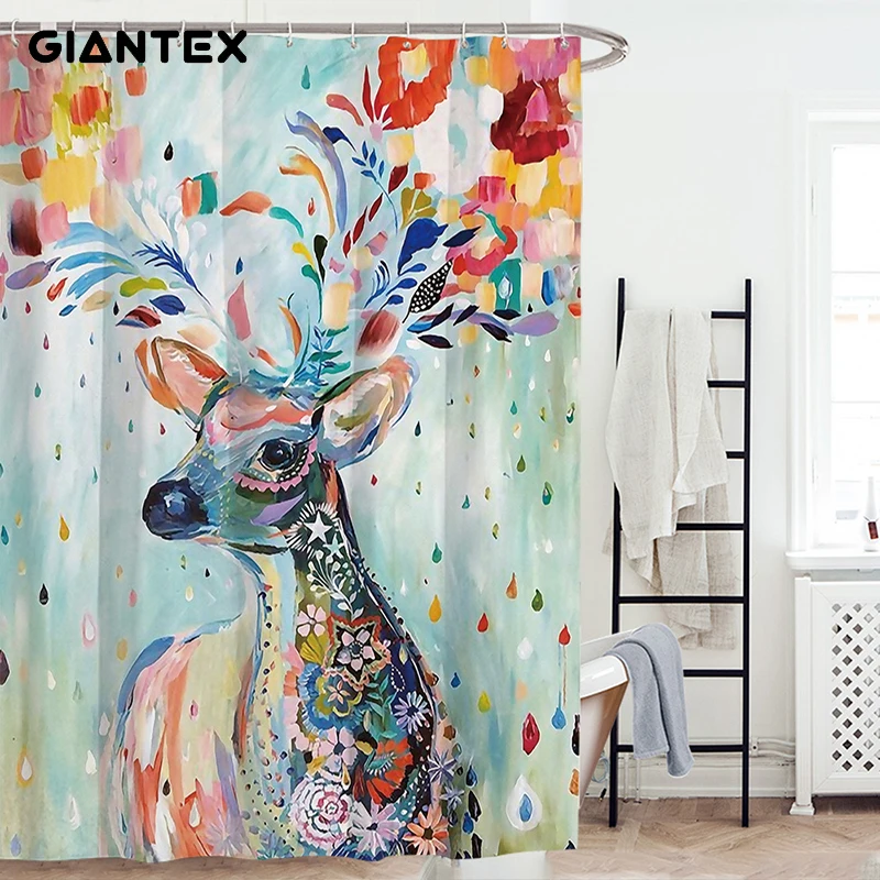 GIANTEX Водонепроницаемая занавеска для ванной душ занавески s комнаты Cortina Ducha rideau de