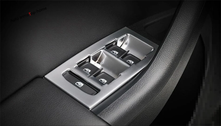 Apoio de Braço Botão de Elevador de Vidro Vidro de Janela Moldura do Painel Guarnição para Skoda Yimaautotrims Abs da Porta de Janela Mk3 a7 Tampa Octavia 2015 2018 11 panel button
