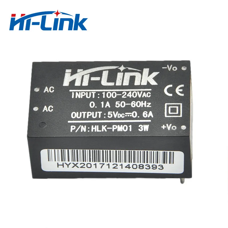 Горячая Распродажа HLK-PM01 AC-DC 220V 5v мини модуль питания для интеллигентая(ый) бытовой выключатель питания модуль удовлетворяющий стандартам ЕС/UL(Underwriters Laboratories