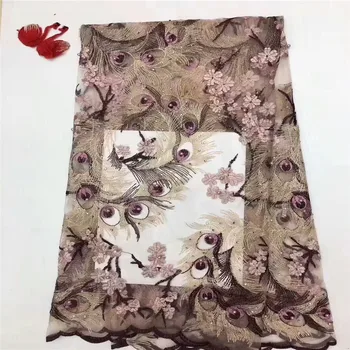 

Tulle Embroidered Net Lace African French Laces Fabrics High Quality Nigerian French Net Lace With Stones Lace Fabri ls11-9