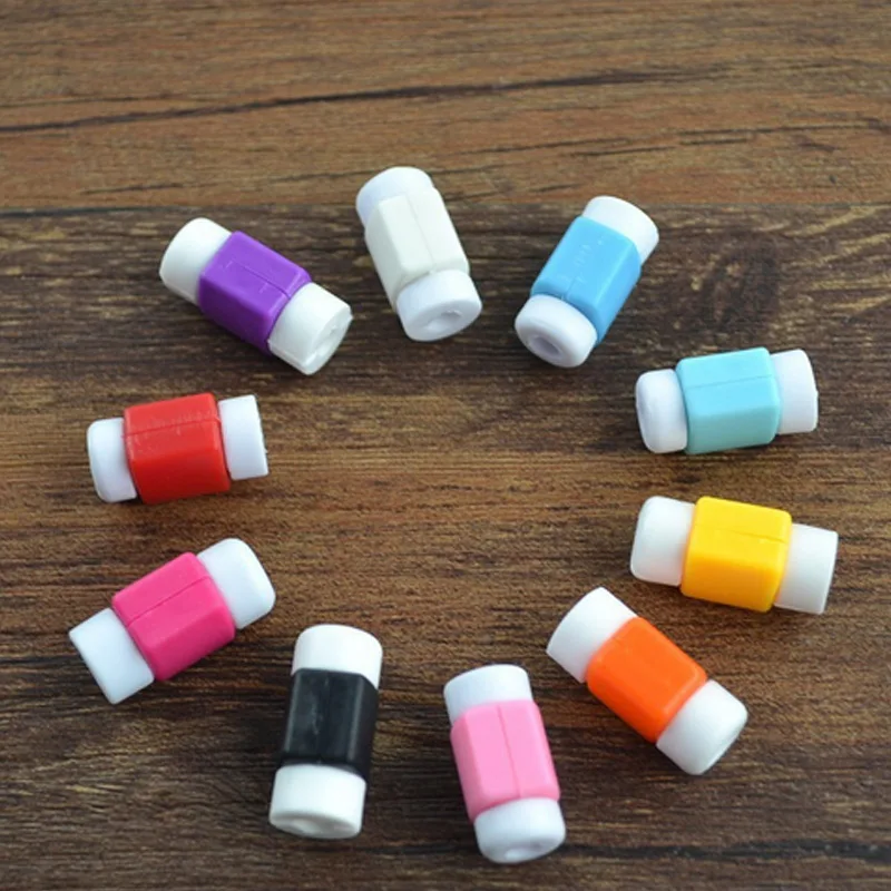 Высокое качество 10 шт./компл. твердый USB кабель протектор для iPhone 6/7/8 Plus Кабель