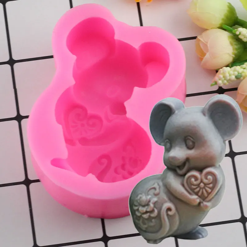 

Mujiang 3D Craft Zodiac Mouse Soap Silicone Mold Mousse Cake Baking Molds Fondant Cake Decorating Tools Chocolate Candy Moulds