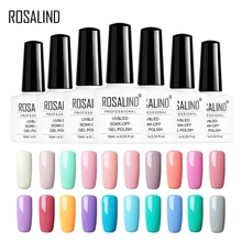 Rosalind гель 1 гель для ногтей 10 мл чистый цвет 01-58 УФ светодиодный Гель-лак для Ногтей Стойкий Макарон замачиваемый лак гель лак