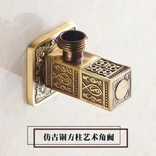 LF36018F-G1/2* G1/2 Antique100% гарантия латунь аксессуары угловой клапан для умывальника/подогреватель воды/Кухня/угловая арматура