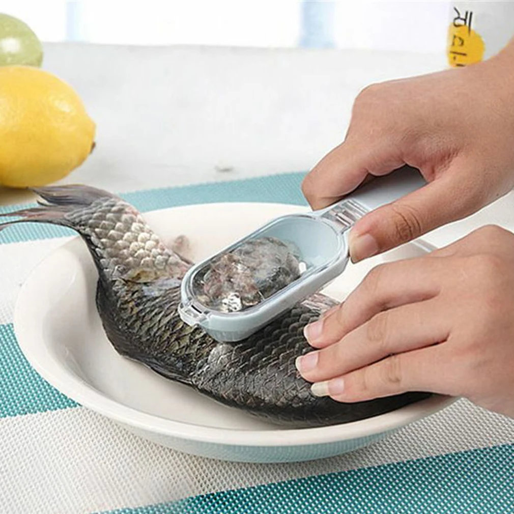 3Colors Fishing Scale Brush Graters Fish Skin Brush Scraping Fast Remove Fish knife Cleaning Peeler Scaler Scraper Kitchen Tools