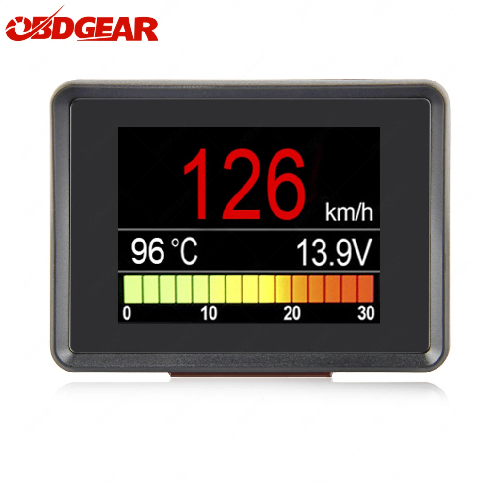 

A203 On-board Computer Multi Functional Smart Car OBD HUD Display Temperature Gauge Voltage Tachometer Speed Digital Meter