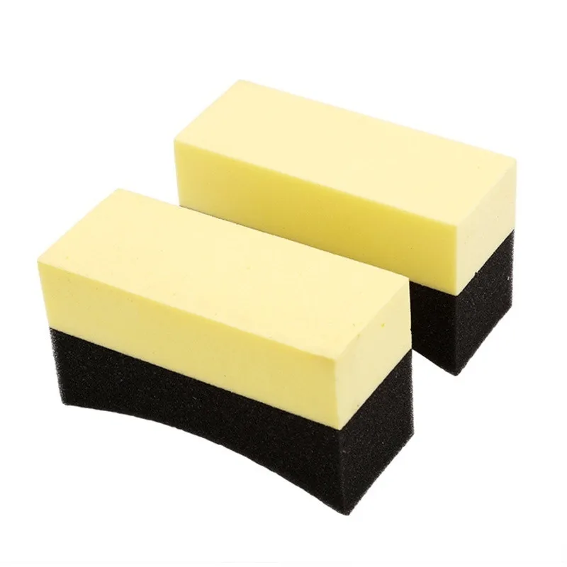 

2Pcs multi-function automatic sponge tool waxing applicator dedicated to tire wheel cleaning 19Mar19