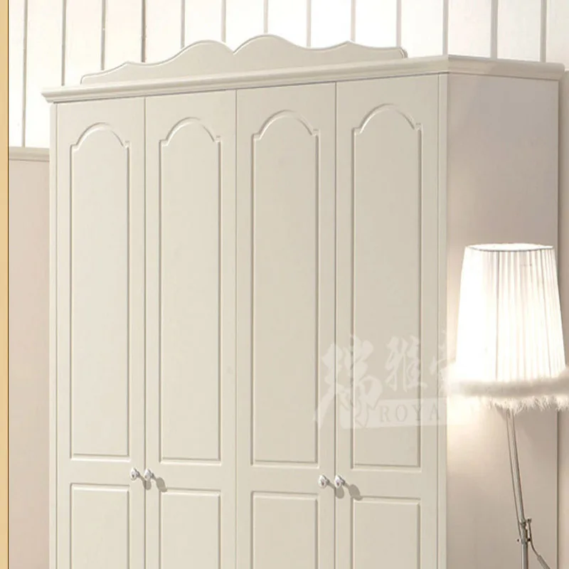 Modern Corner Wardrobe Armoire Dresser Solid Wood Bedroom