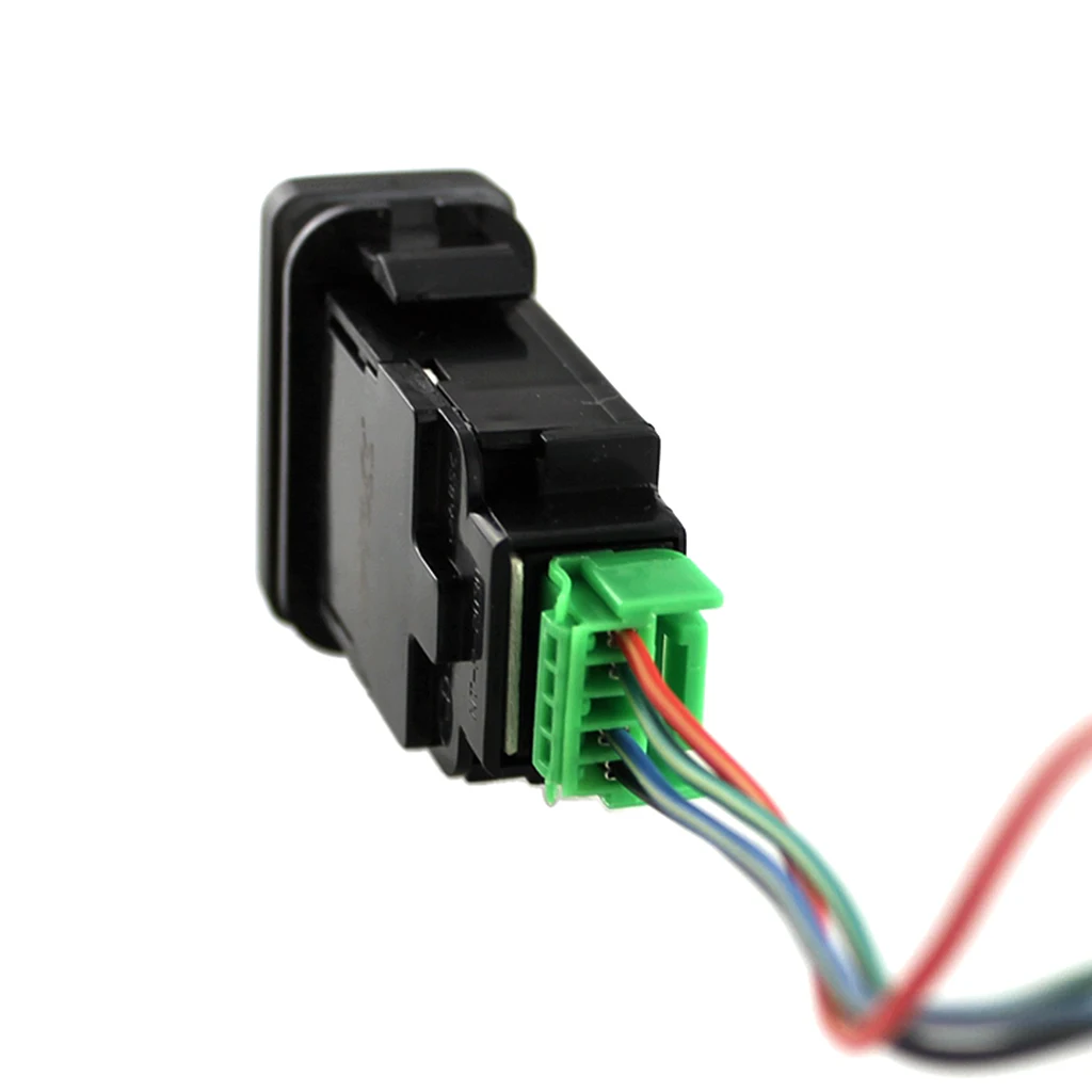 39 mm x 21 mm Black Push Switch Single Pole Single Throw ON-OFF Push Switch For Toyota Prado/Landcruiser/FJ Cruiser Etc Models