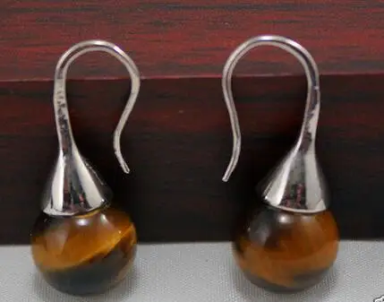 

2PAIR fashion new natural Purple Silver Earrings