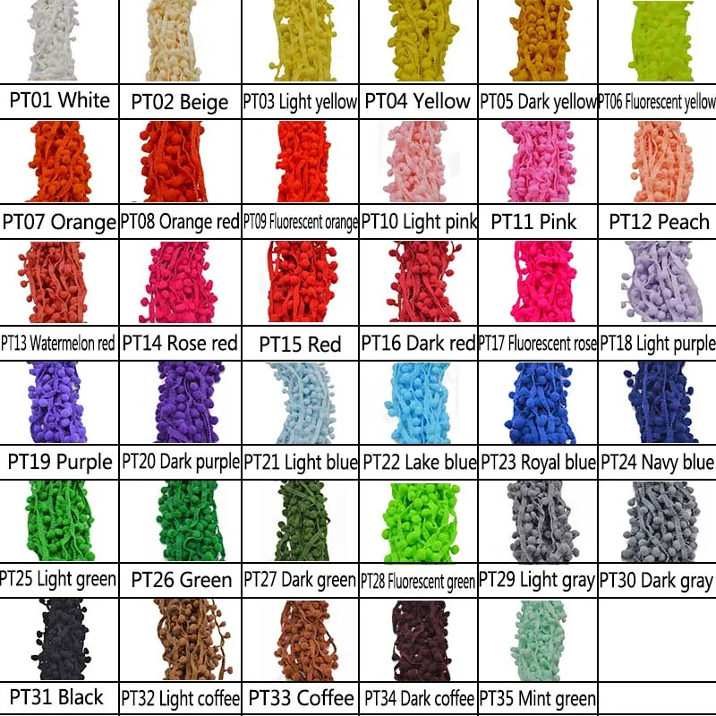 5 yard Lace Fabric Sewing Accessories Pompom Trim Pom Pom Decoration Tassel Ball Fringe Ribbon DIY Material Craft Apparel sewing supplies accessories garment decoration clothing craft pom pom