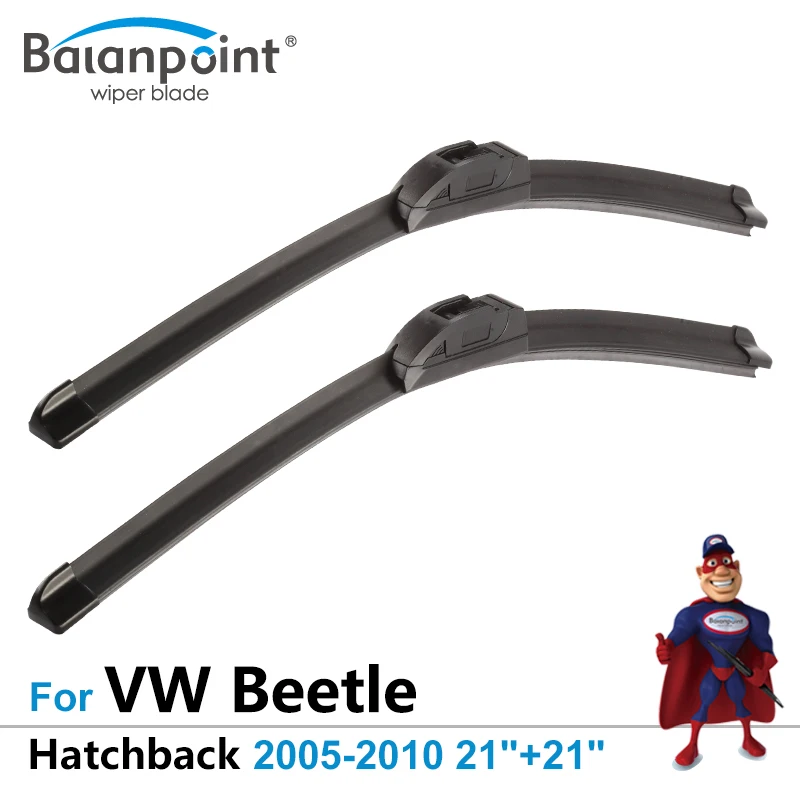 Wiper Blades for Volkswagen Beetle Hatchback 2005 2010 21"+21", Set of