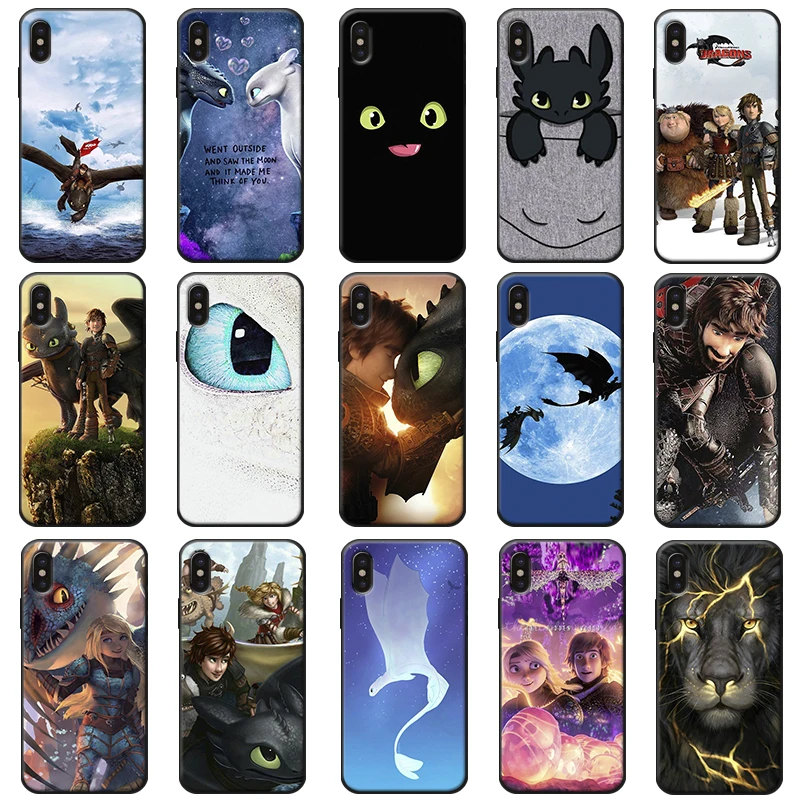 toothless How To Train Your Dragon hard Soft silicone Phone Case For iPhone 11 Pro Max |