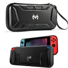 Funda protectora para Switch NS, carcasa de TPU, protector de almacenamiento duro, bolsa de transporte de viaje impermeable para Nintendo Switch MEO