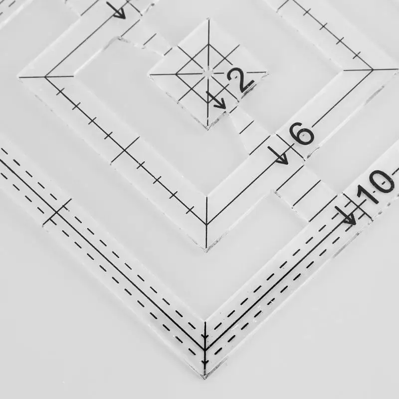 VODOOL Лоскутная линейка ручное одеяло шаблоны акриловая Лоскутная линейка DIY одеяло er инструмент для рисования одеяло ing линейка для лоскутного шитья
