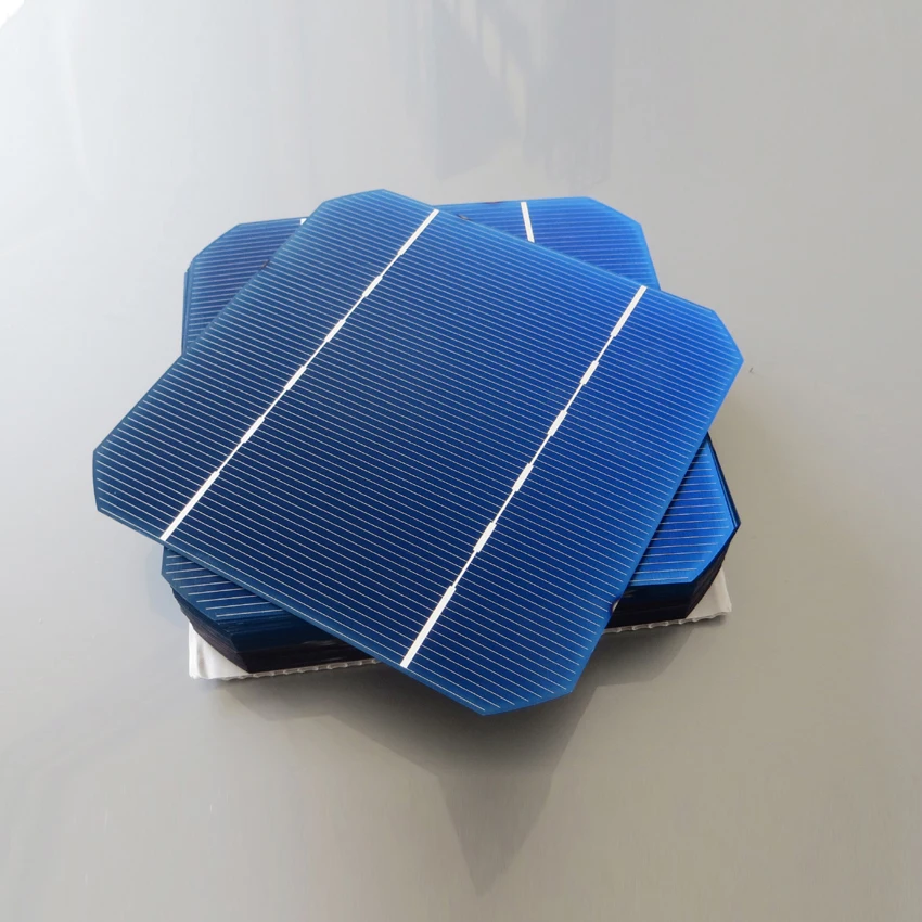 100pcs 2.7W - 2.75W 17% - 17.2% efficiency 125 Mono monocrystalline Solar generator module Cell 5x5 for Diy Solar Panels WY 100pcs 2.7W - 2.75W 17% - 17.2% efficiency 125 Mono monocrystalline Solar generator module Cell 5x5 for Diy Solar Panels WY