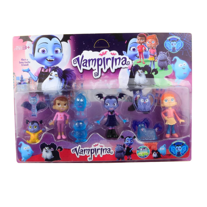 

Junior Vampirina Dolls Action Figure Toys The Vamp Girl PVC Character Model Anime Toys For Kids Birthday Party Gift