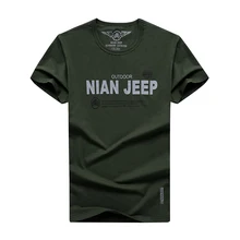 Мужская футболка, брендовая одежда для улицы, мужская летняя футболка для спорта и отдыха, короткий рукав, 95% хлопок, круглый вырез,, NIANJEEP, новинка
