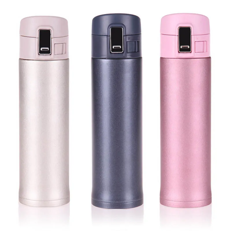 Frosted Stainless Steel Insulated Thermos Coffee Cup Travel Mug Water