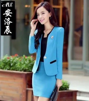 

2014 Autumn new Korean Women career suits dress female three-piece long-sleeved women dresses