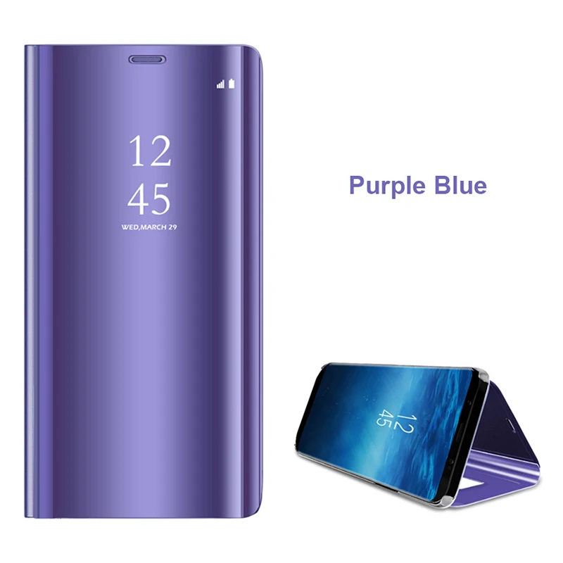 Умный зеркальный флип-чехол для huawei P20 Коврики 20 Lite 10 Pro P10 P8 P9 Honor 10 8X9 8 7A 7C P Smart Y7 Y6 Y5 Prime Y9