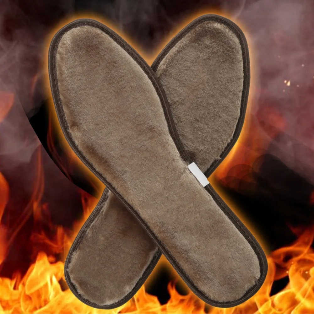 

Shoe Pad Bamboo Carbon Warm Plush Winter Thermal Soft Dry Breathable Swat Absorb Deodorant Insole Cushion Pads Women Men