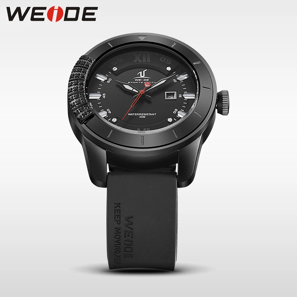 WEIDE mens quartz watches top brand luxury sport analog water resistant wristwatch men Auto Date masculino automatic role watch